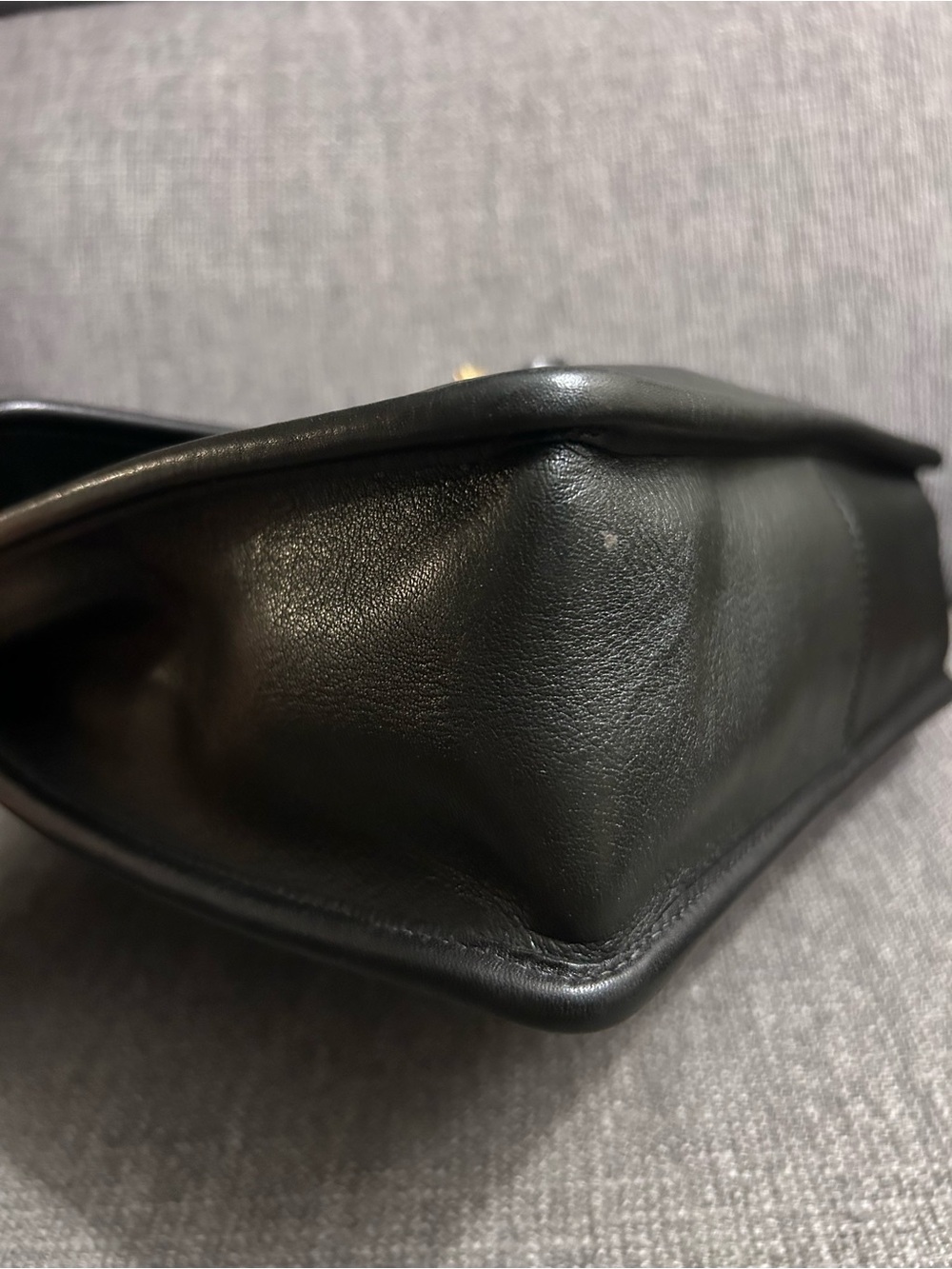 Coach Vintage Willis Black Leather Satchel with Brass Hardware, Hang tag & Strap - Picture 10 of 12